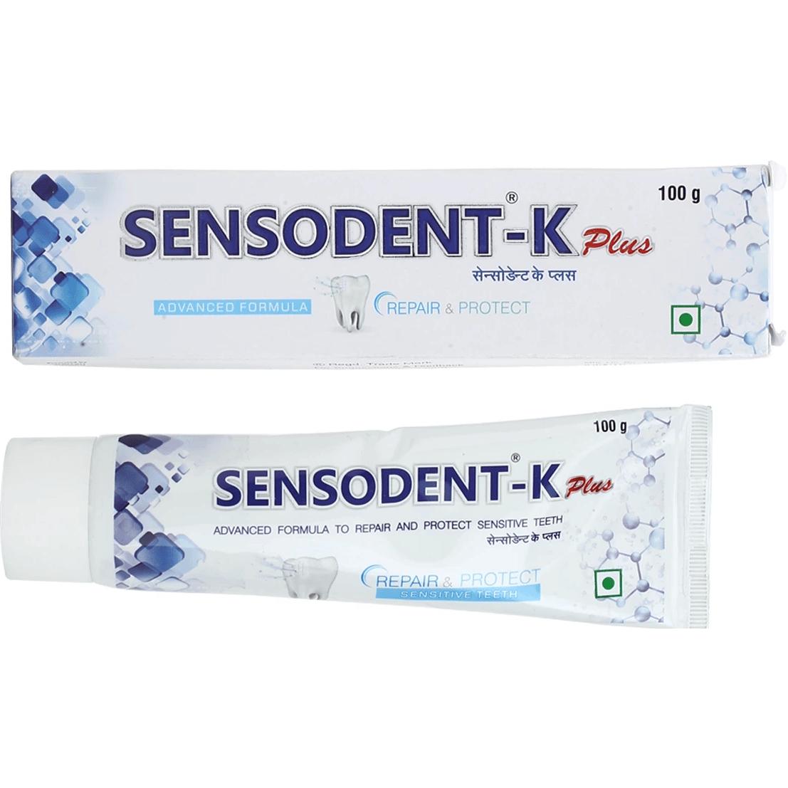 SENSODENT K PLUS TOOTHPASTE (PACK OF 2) WITH TWO FREE MINI TOOTHPASTE